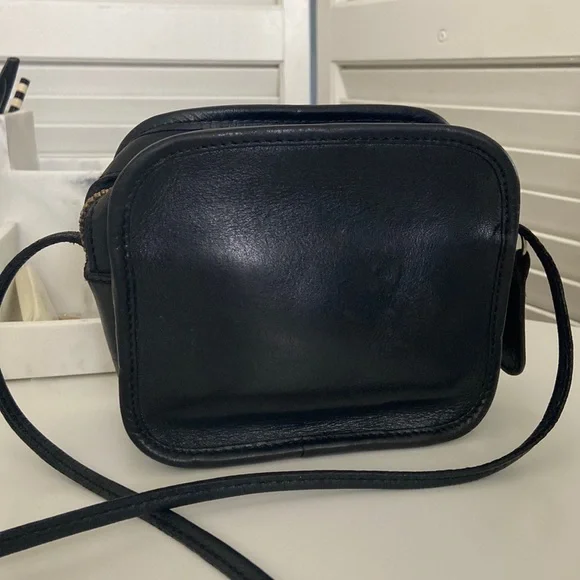 ◎vintage◎COACH Mini Body Bag BLACK COACH VINTAGE BLACK MINI TURNLOCK XBODY CONVERT BELT BAG 9826 USA